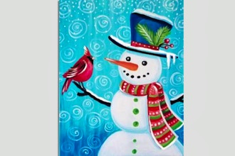 Virtual Paint Nite: Snowman and Cardinal (Ages 6+)